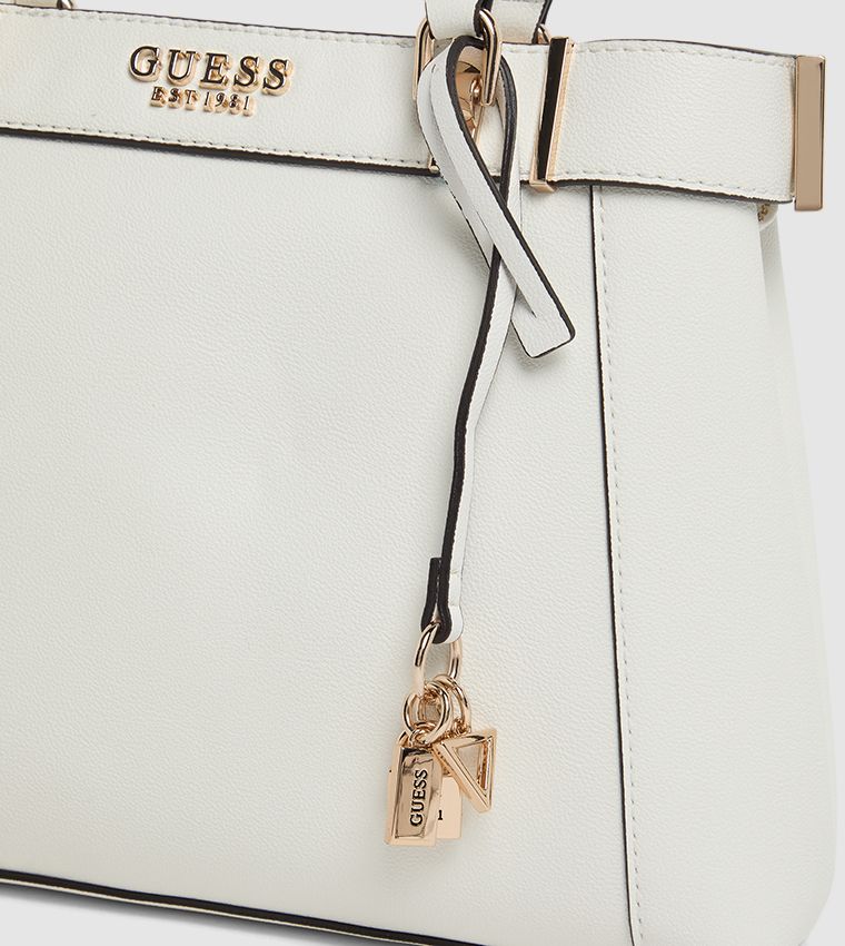 Textured Zippered Satchel Bag