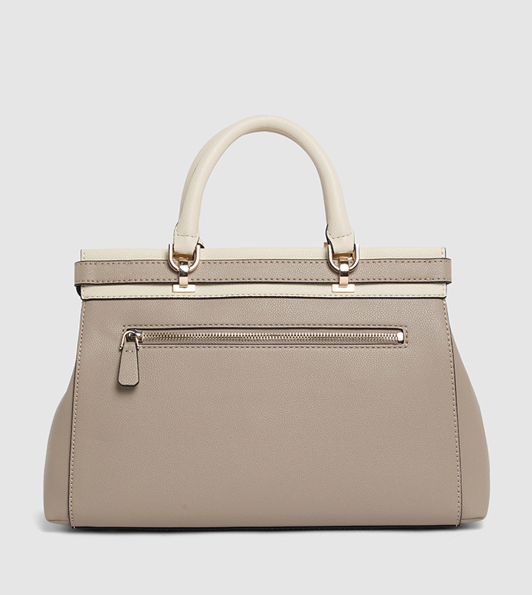 Textured Satchel Bag