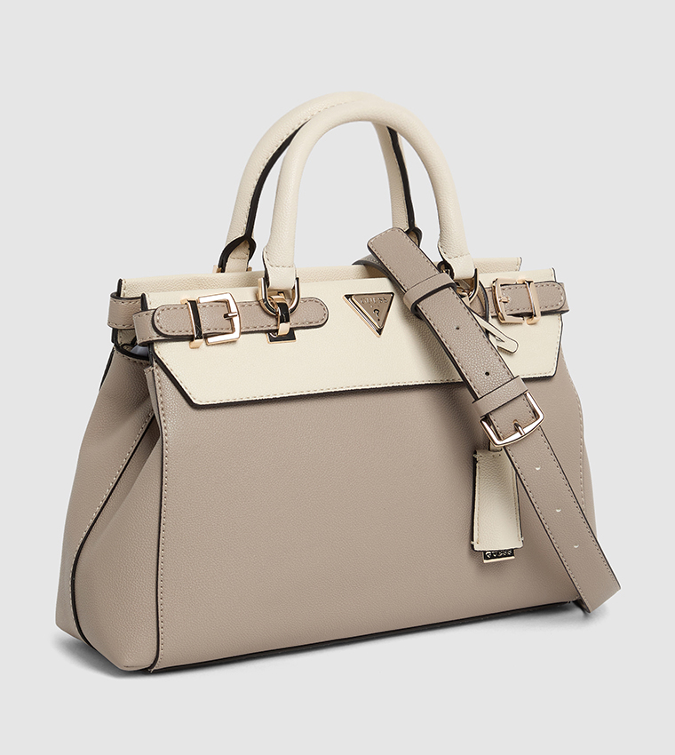 Textured Satchel Bag