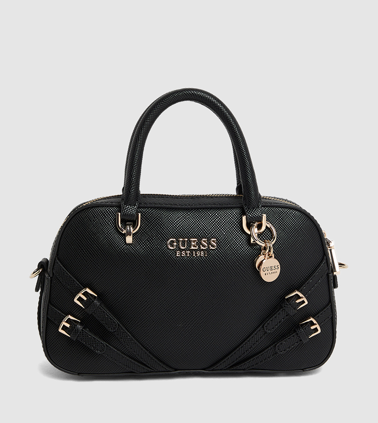 Logo Metal Buckle Detail Mini Satchel Bag