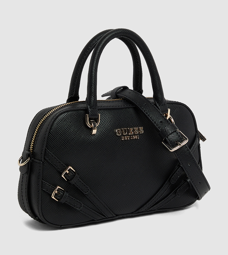 Logo Metal Buckle Detail Mini Satchel Bag