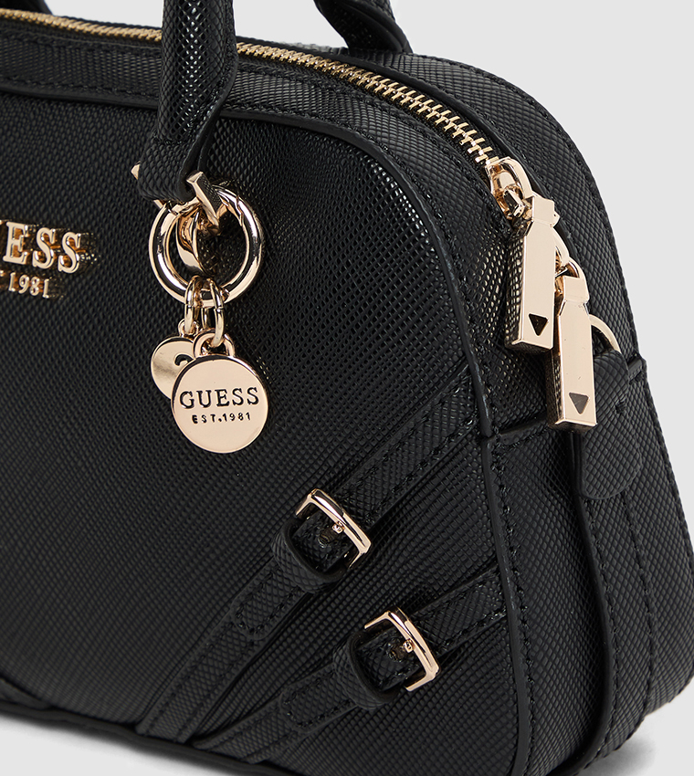 Logo Metal Buckle Detail Mini Satchel Bag