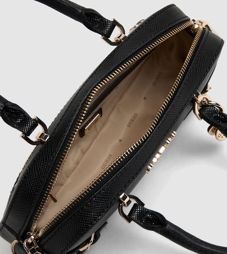 Logo Metal Buckle Detail Mini Satchel Bag