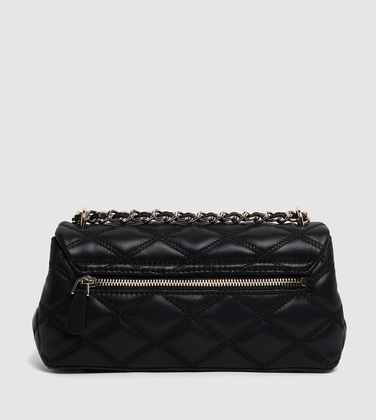 Quilted Convertible Crossbody Bag