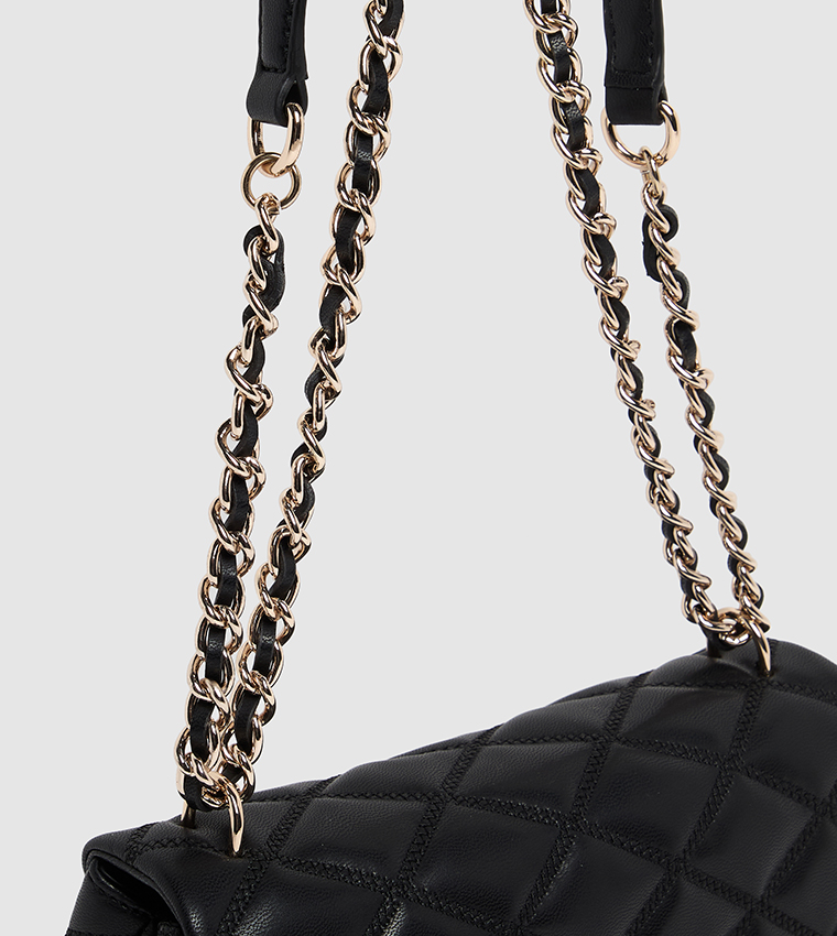 Quilted Convertible Crossbody Bag
