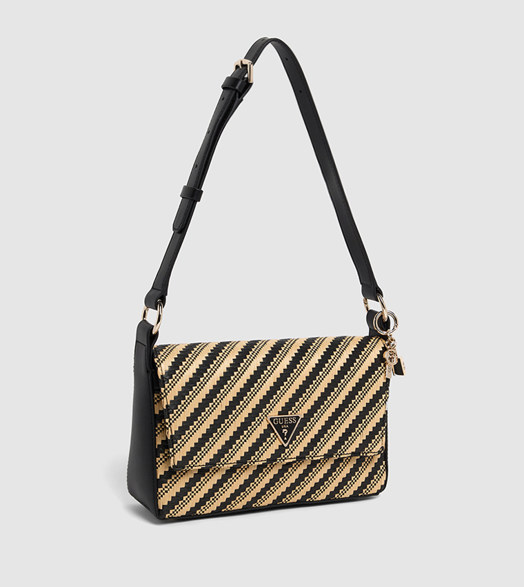 Patterned Flap Crossbody Bag