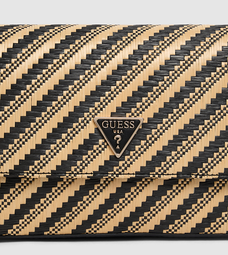 Patterned Flap Crossbody Bag