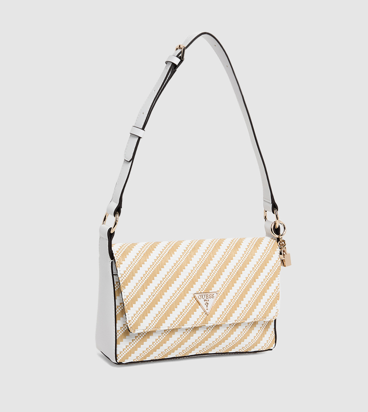 Patterned Flap Crossbody Bag