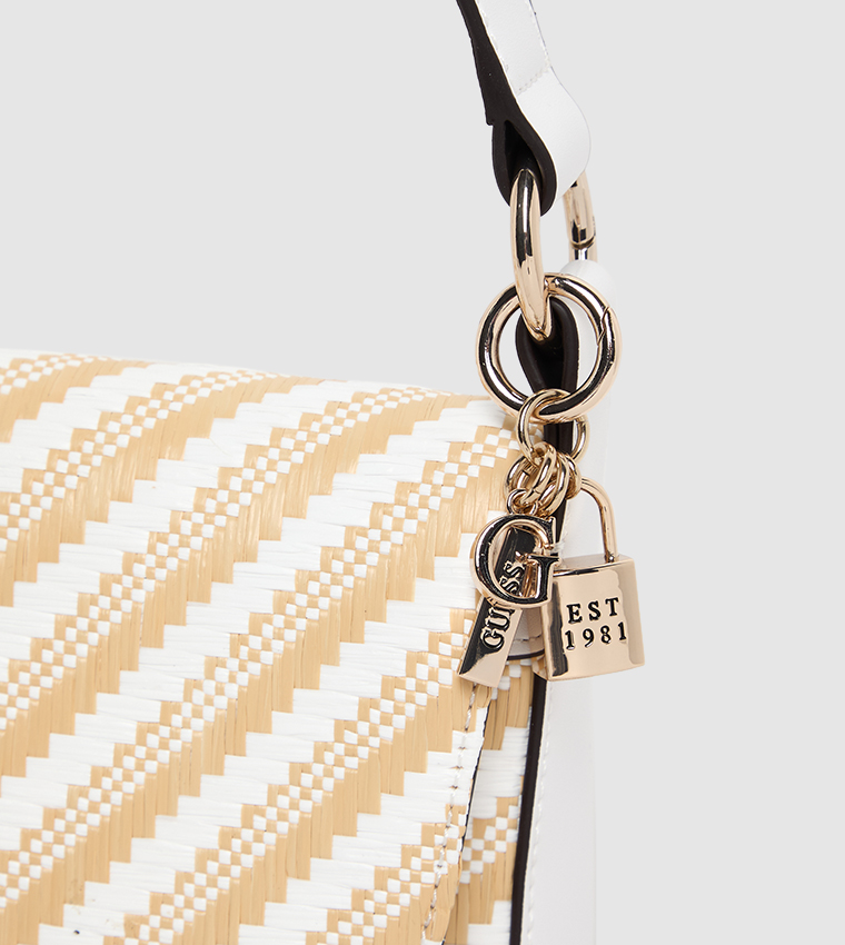 Patterned Flap Crossbody Bag