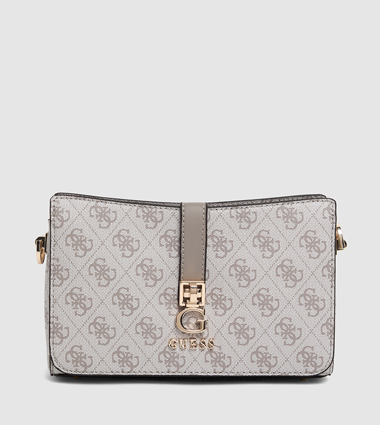 Logo Patterned Shoulder Bag