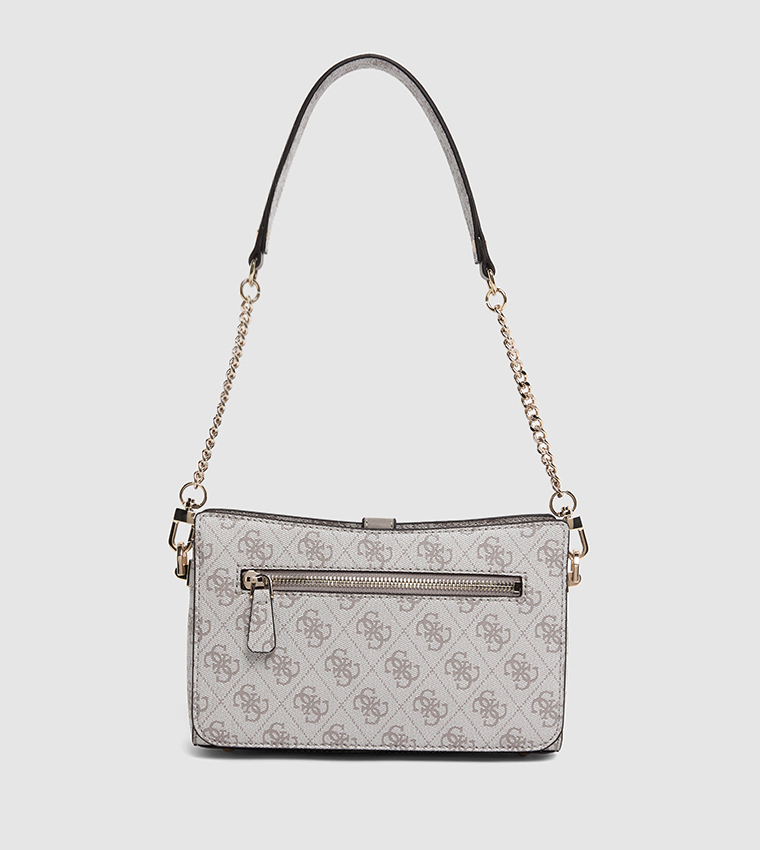 Logo Patterned Shoulder Bag