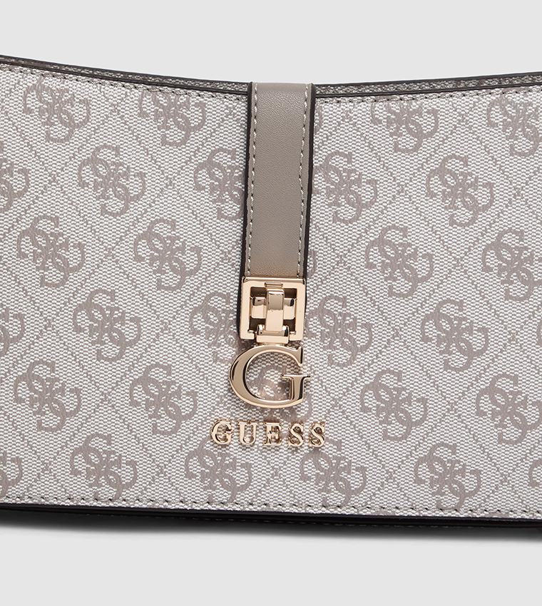 Logo Patterned Shoulder Bag