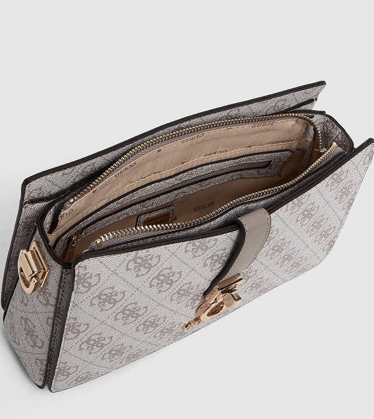 Logo Patterned Shoulder Bag