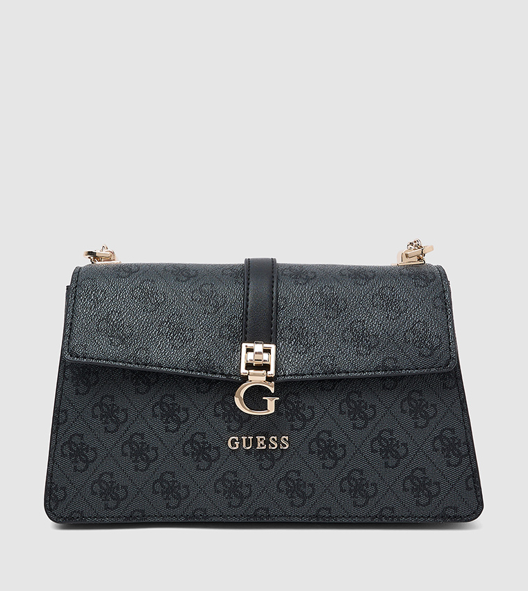 ZAMIRA Logo Printed Flap Shoulder Bag