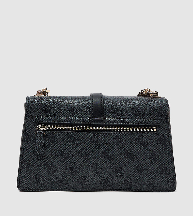 ZAMIRA Logo Printed Flap Shoulder Bag