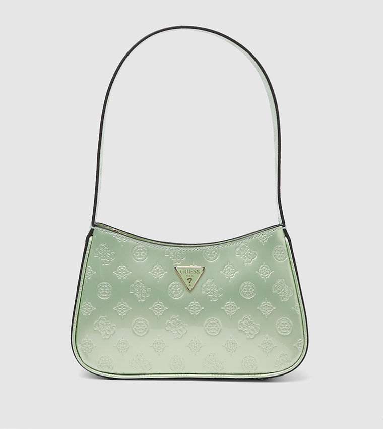 Logo Patterned Shoulder Bag