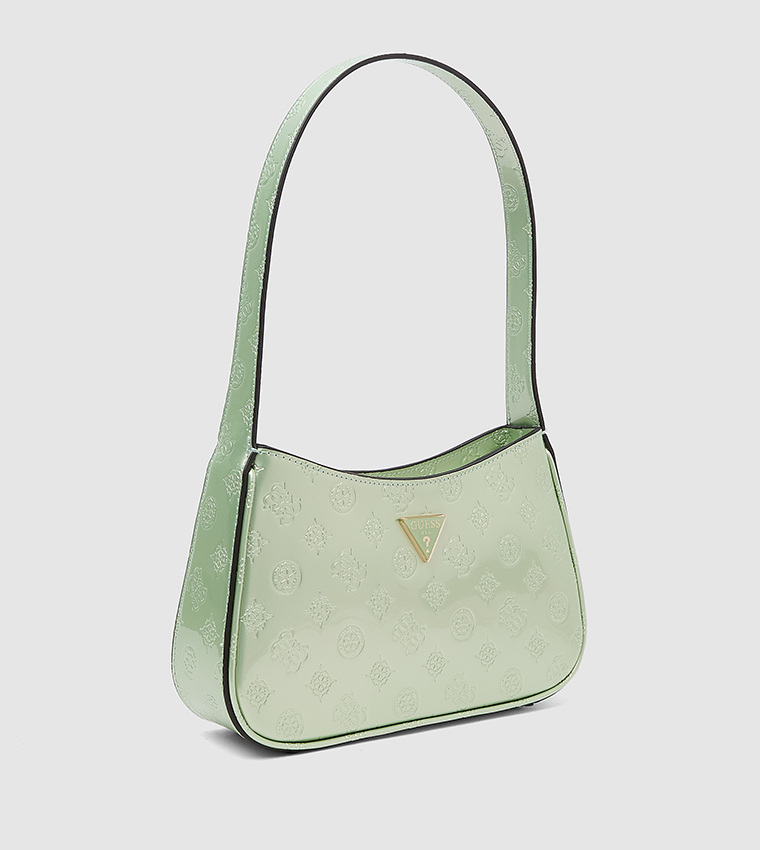 Logo Patterned Shoulder Bag