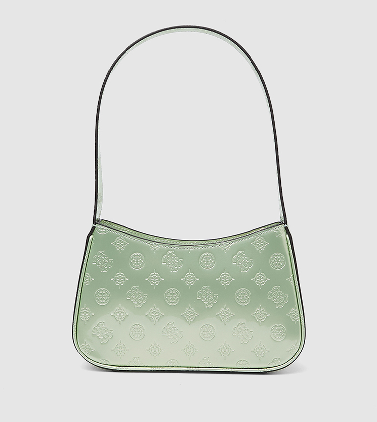 Logo Patterned Shoulder Bag