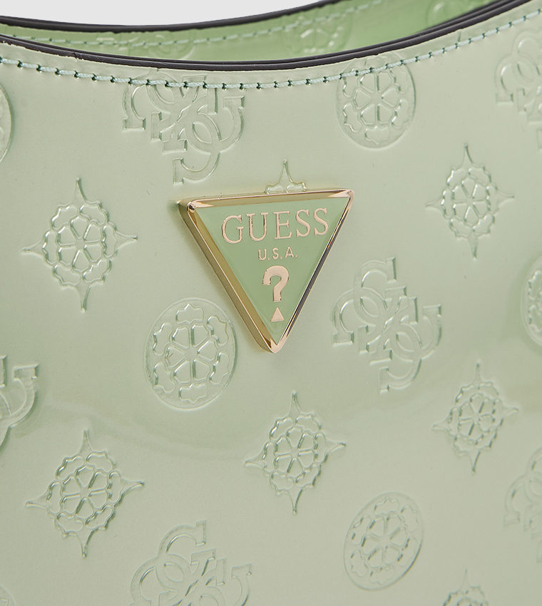 Logo Patterned Shoulder Bag