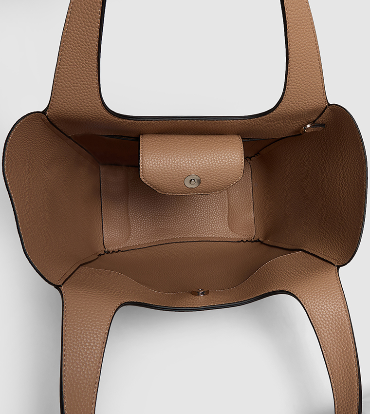 Textured Tote Bag Set