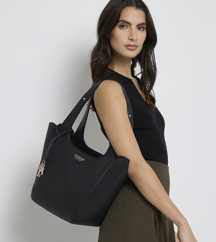 Textured Tote Bag Set