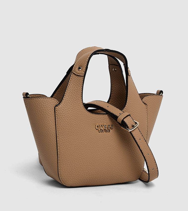 HELINA Textured Mini Tote Bag with Pouch