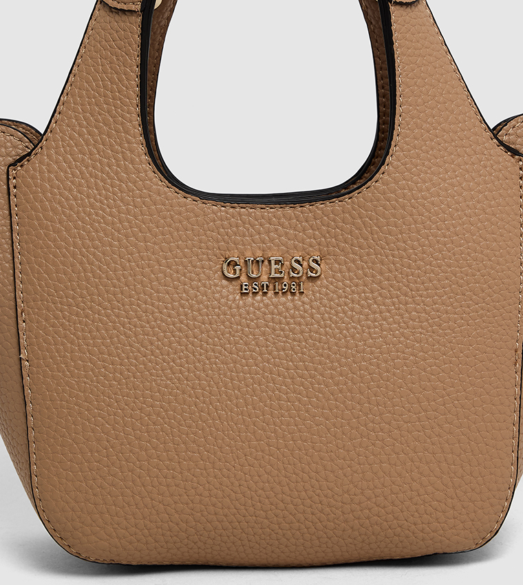 HELINA Textured Mini Tote Bag with Pouch