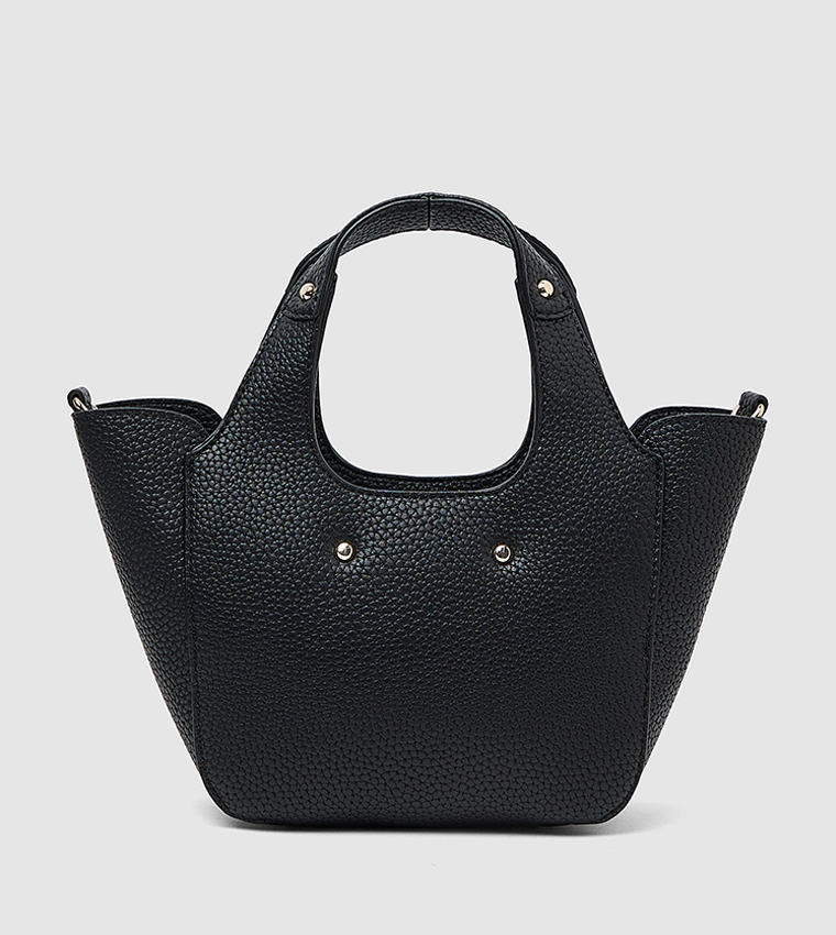HELINA Textured Mini Tote Bag with Pouch