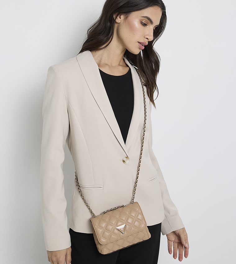 Quilted Convertible Crossbody Bag