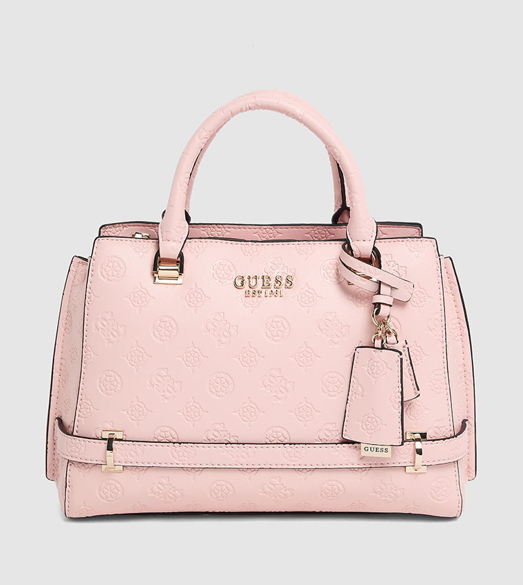 ZARELA LUXURY Debossed Satchel Bag