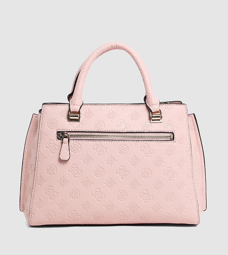 ZARELA LUXURY Debossed Satchel Bag