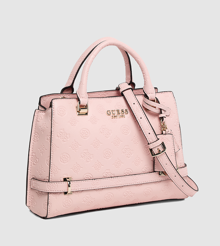 ZARELA LUXURY Debossed Satchel Bag