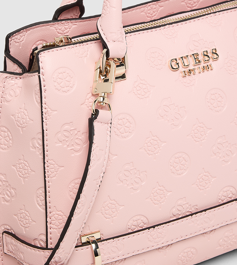 ZARELA LUXURY Debossed Satchel Bag