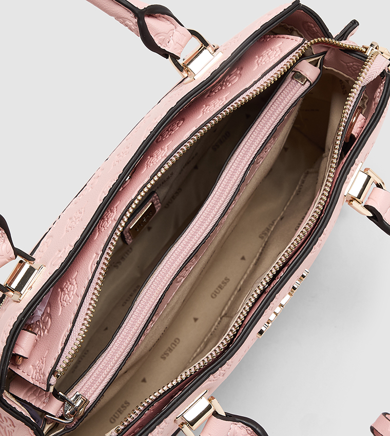 ZARELA LUXURY Debossed Satchel Bag