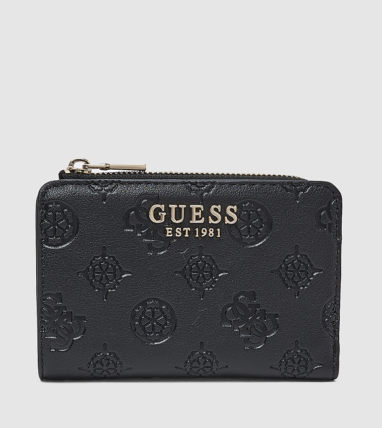 Logo Detail Zippered Wallet