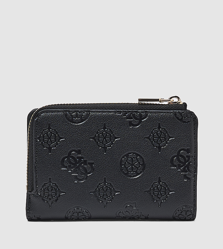 Logo Detail Zippered Wallet