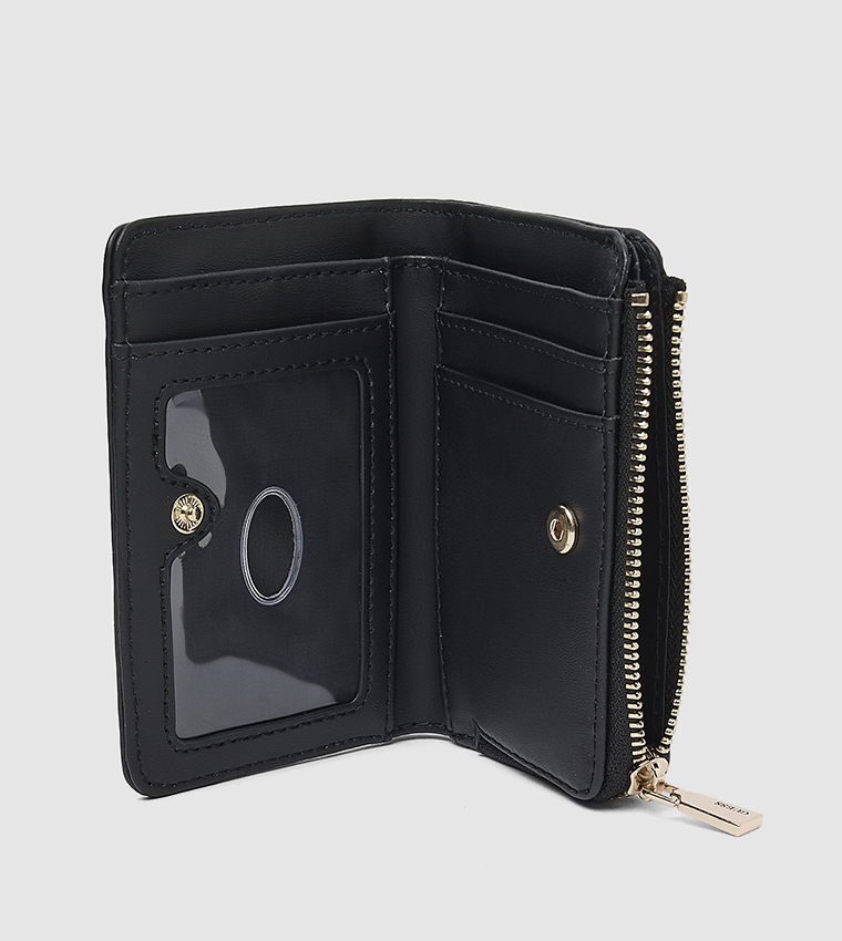 Logo Detail Zippered Wallet