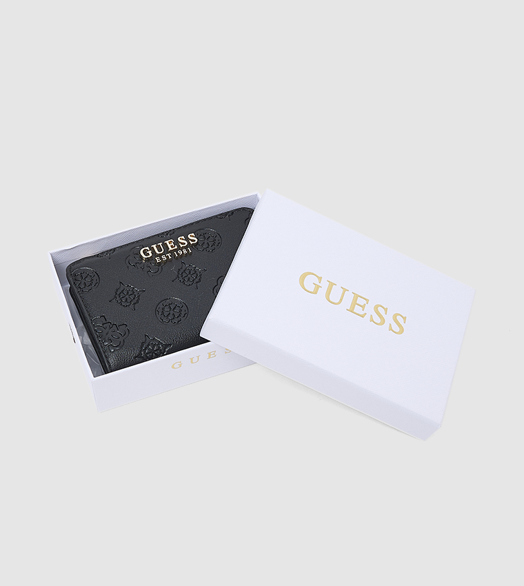 Logo Detail Zippered Wallet