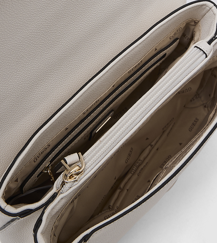 ANADELA Textured Flap Shoulder Bag