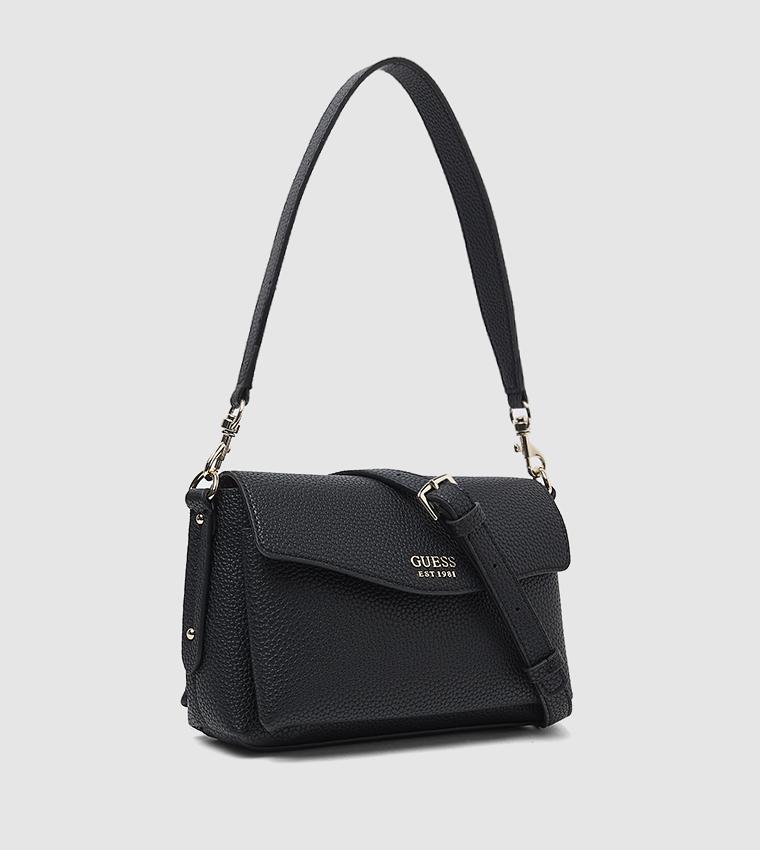 BRENTON Textured Flap Shoulder Bag
