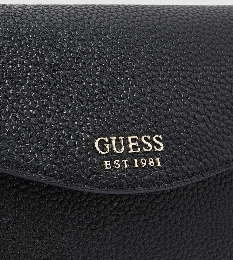 BRENTON Textured Flap Shoulder Bag