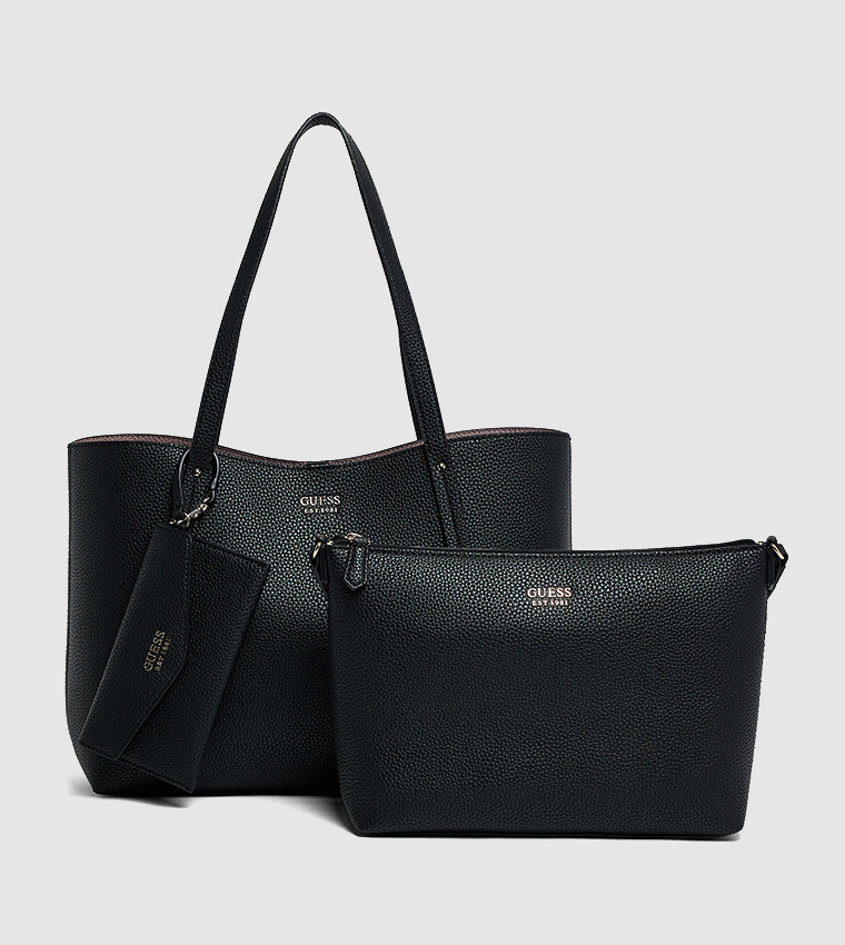 BRENTON Textured Tote Bag with Pouch