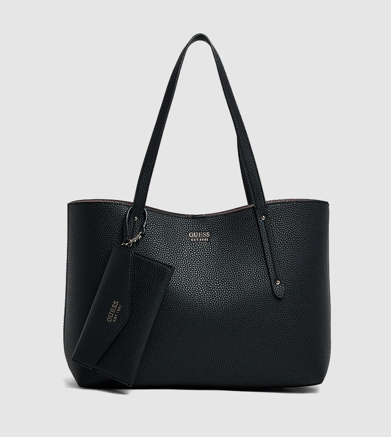 BRENTON Textured Tote Bag with Pouch