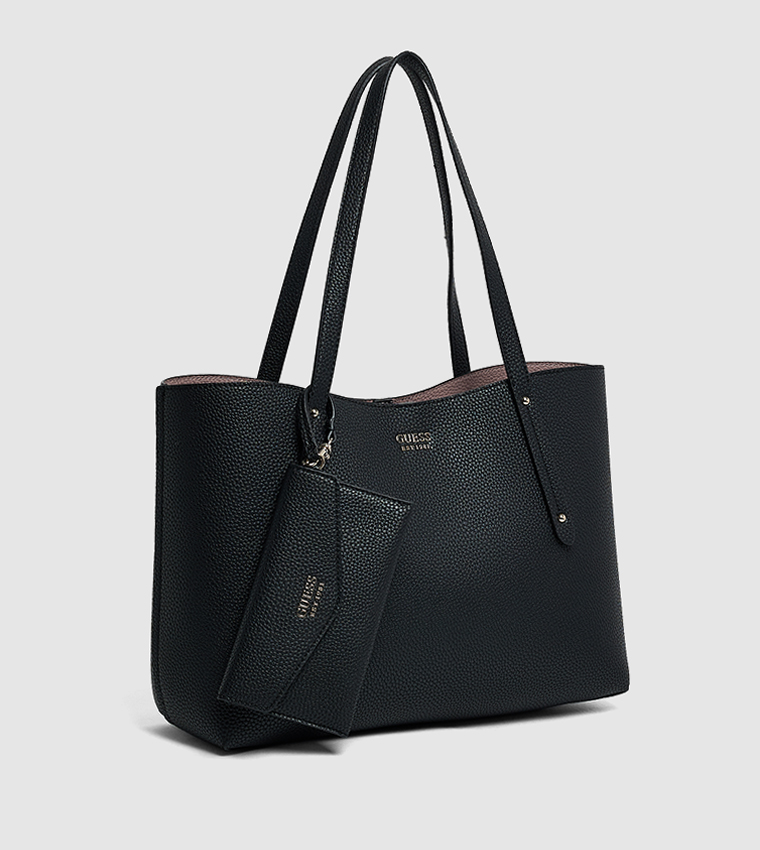 BRENTON Textured Tote Bag with Pouch