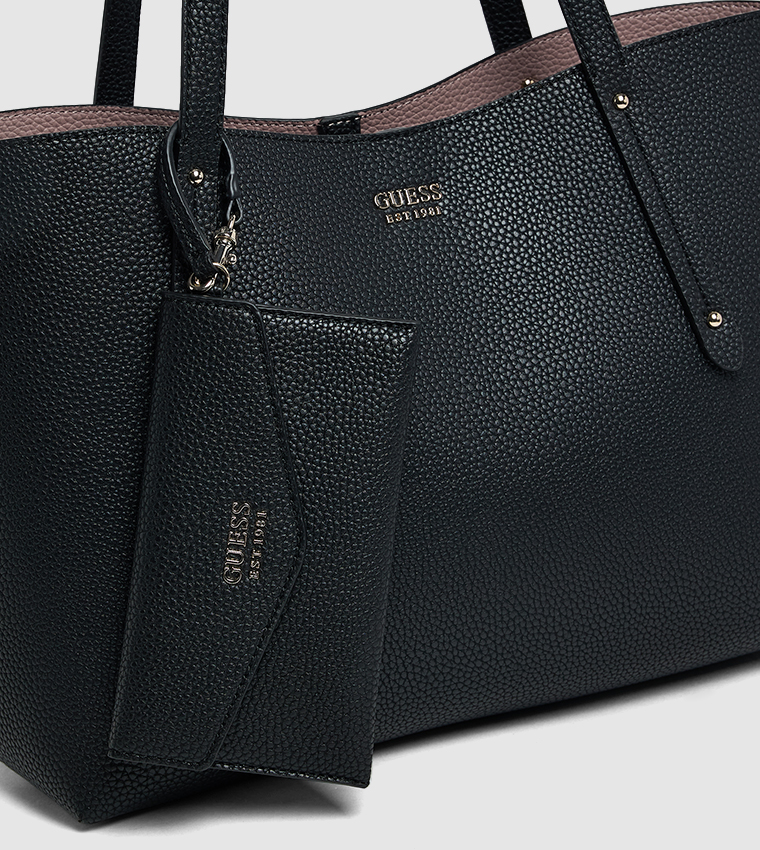 BRENTON Textured Tote Bag with Pouch