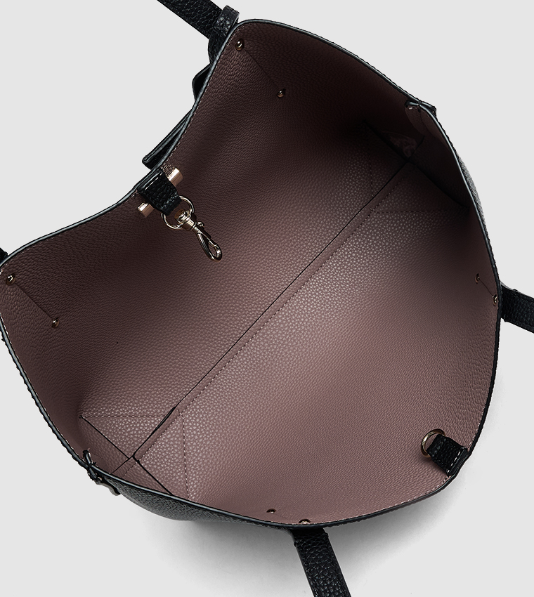 BRENTON Textured Tote Bag with Pouch