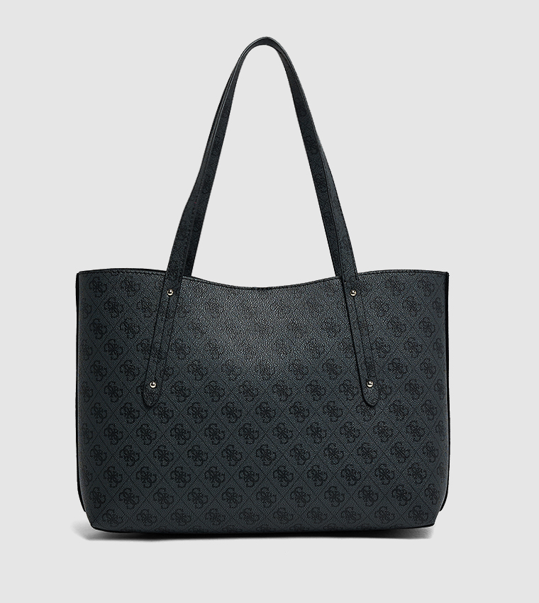 BRENTON Logo Printed Tote Bag with Pouch