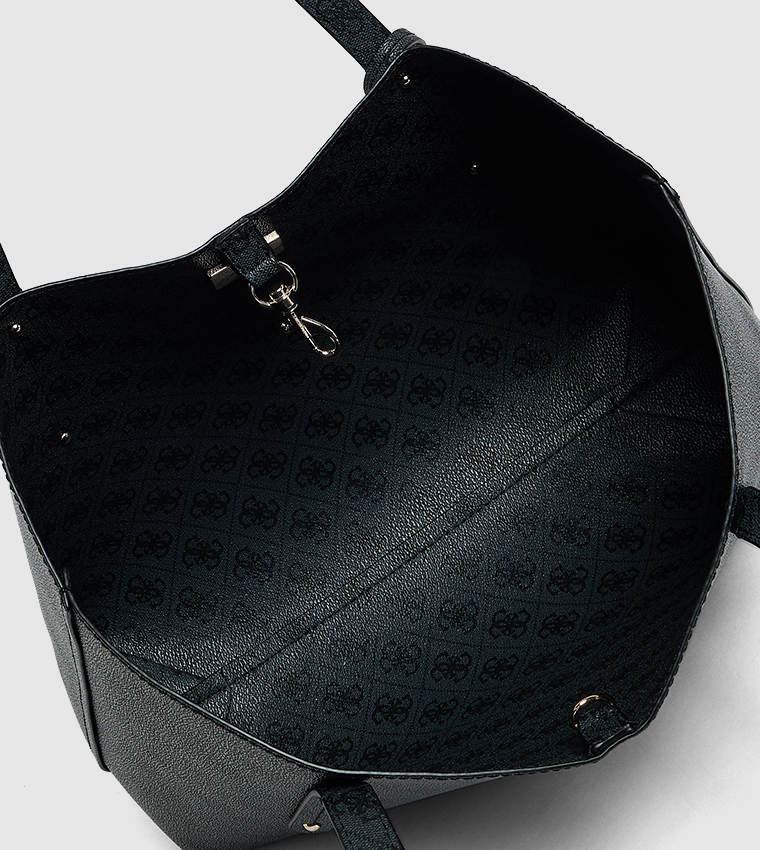 BRENTON Logo Printed Tote Bag with Pouch