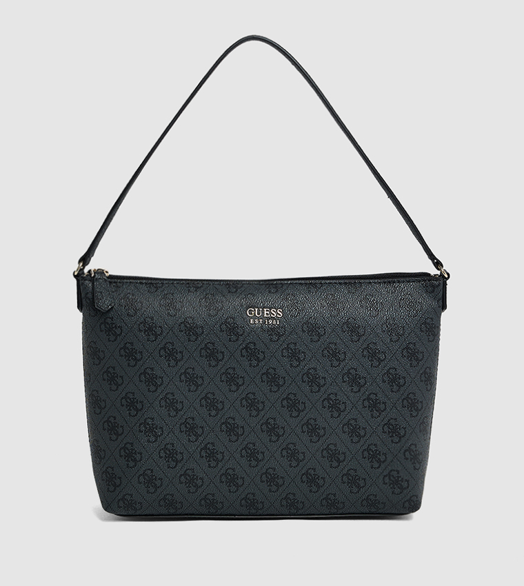 BRENTON Logo Printed Tote Bag with Pouch