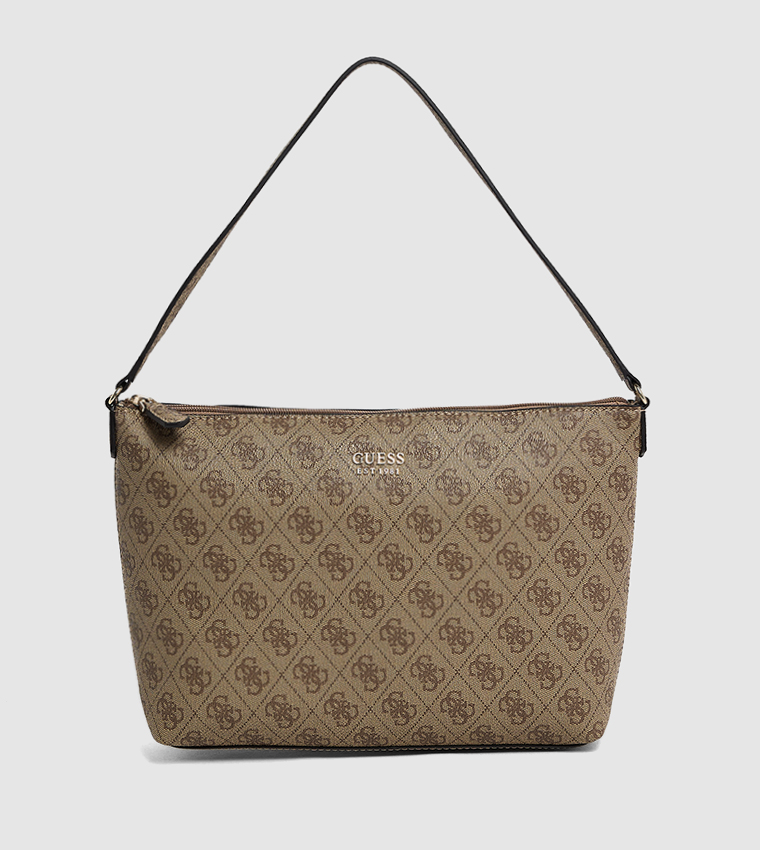 BRENTON Logo Printed Tote Bag with Pouch